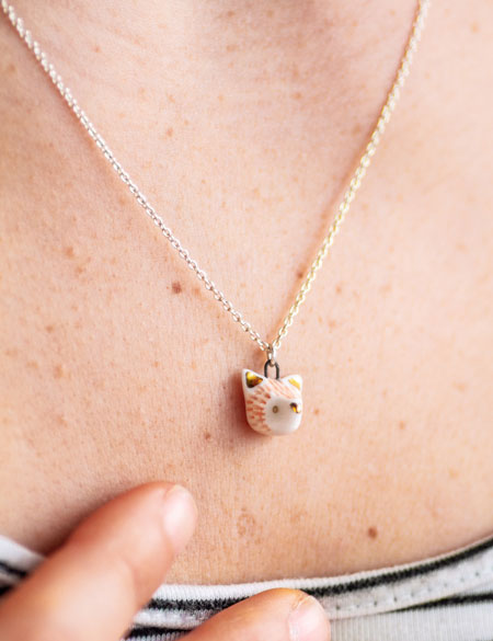 Mini Red Fox Necklace - Image 2